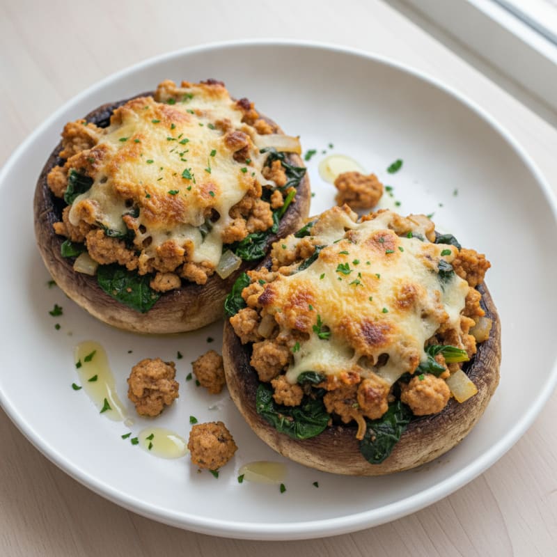 Herb-Stuffed Portobello Mushrooms