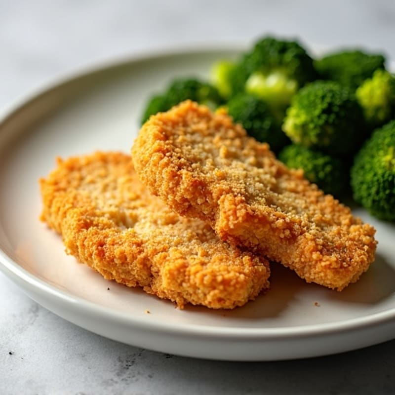 Crispy Baked Cod Sticks with Roasted Broccoli
