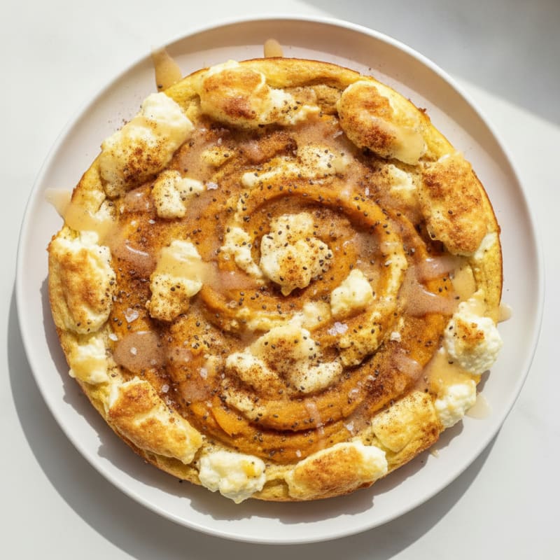 Pumpkin Spice Cottage Cheese Bake