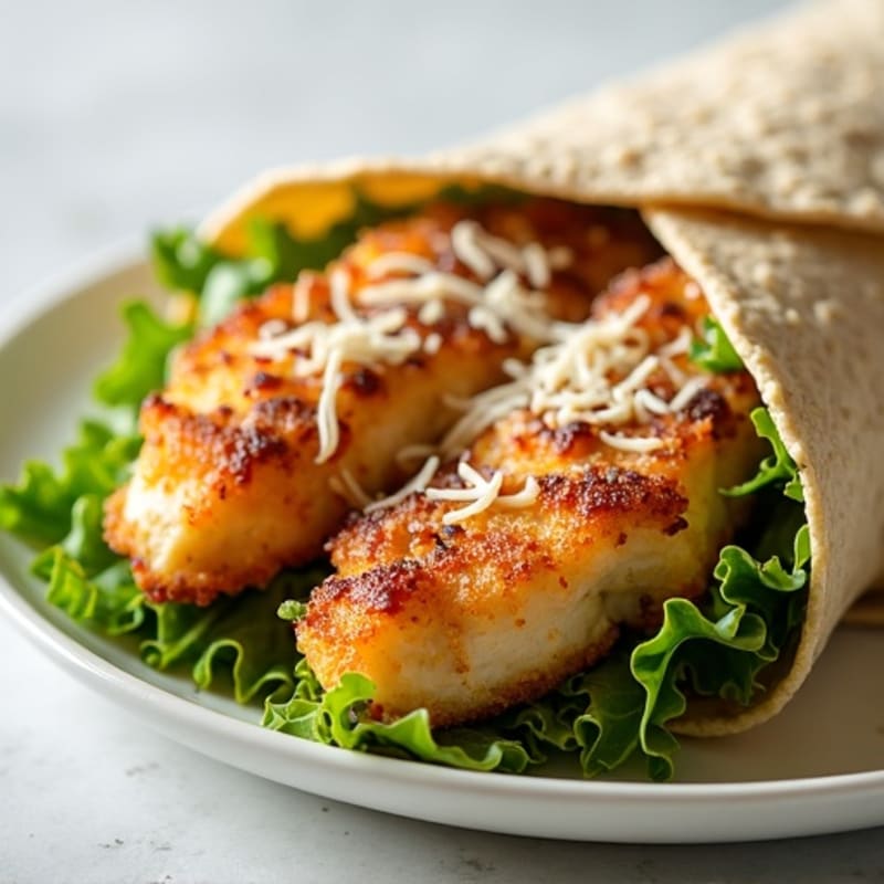 Crispy Chicken Caesar Wraps