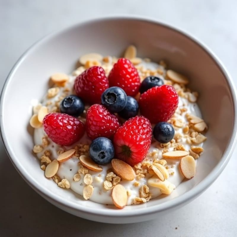 Overnight Protein Oats with Berries and Nuts