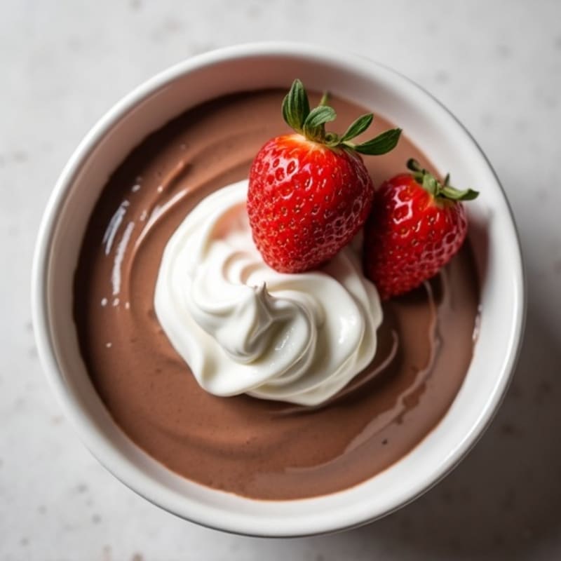 Silky Chocolate Protein Pudding with Greek Yogurt