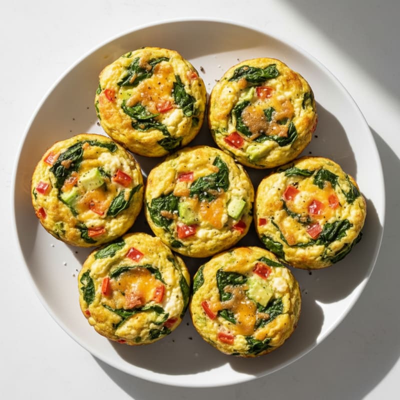 Golden Baked Egg and Cheese Muffins