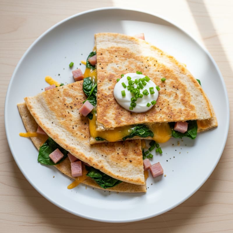 Savory Ham and Cheese Quesadillas