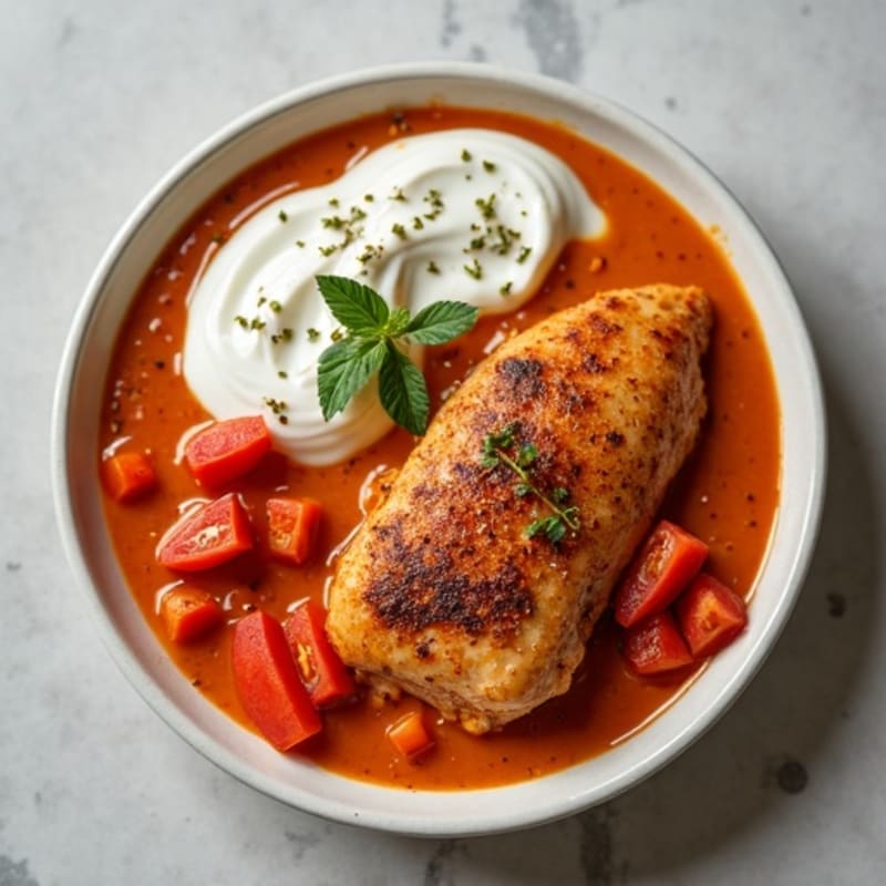 Healthy Spiced Chicken with Creamy Tomato Sauce