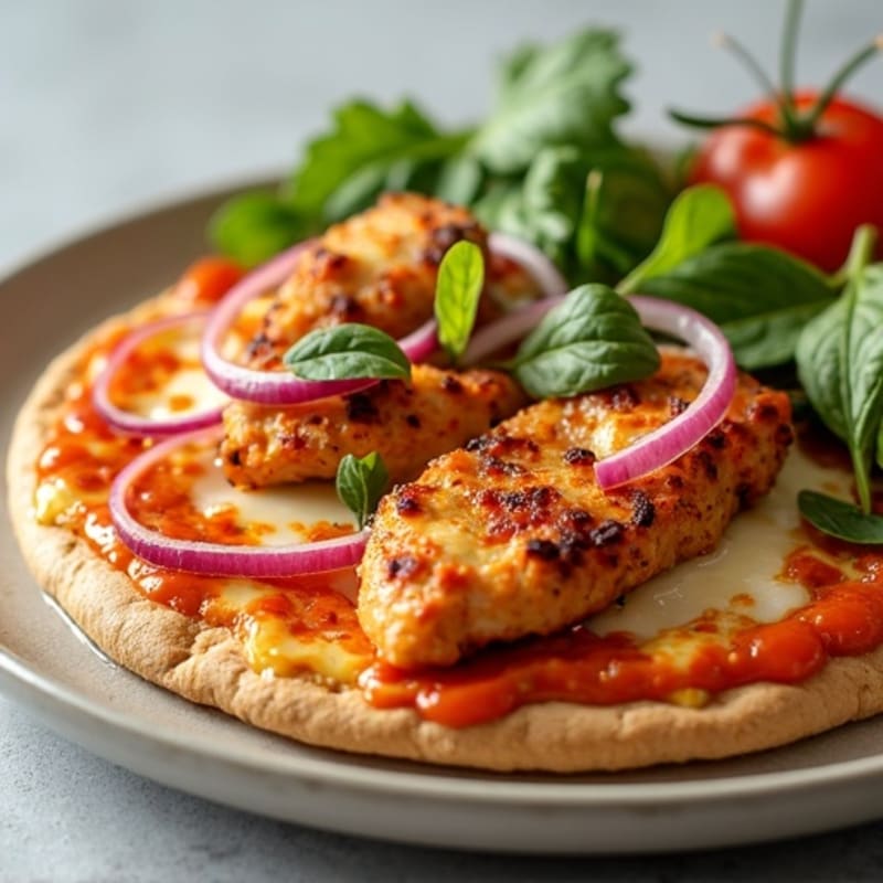 Crispy Buffalo Chicken Flatbread Pizza