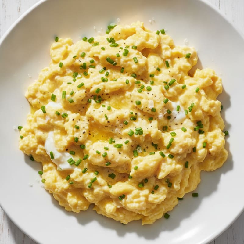 Classic Scrambled Eggs with Chives