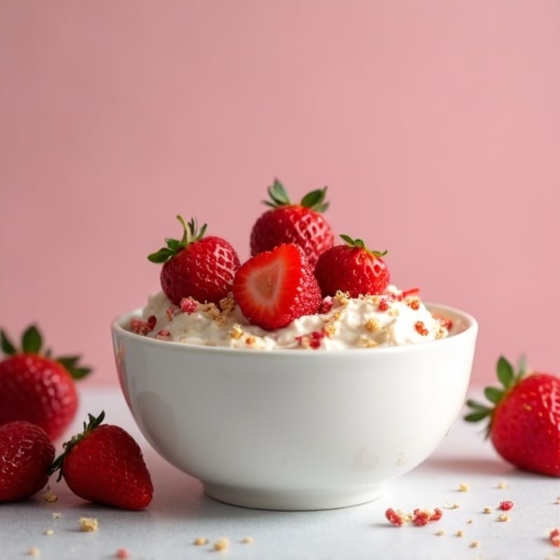 Creamy Strawberry Shortcake Overnight Oats
