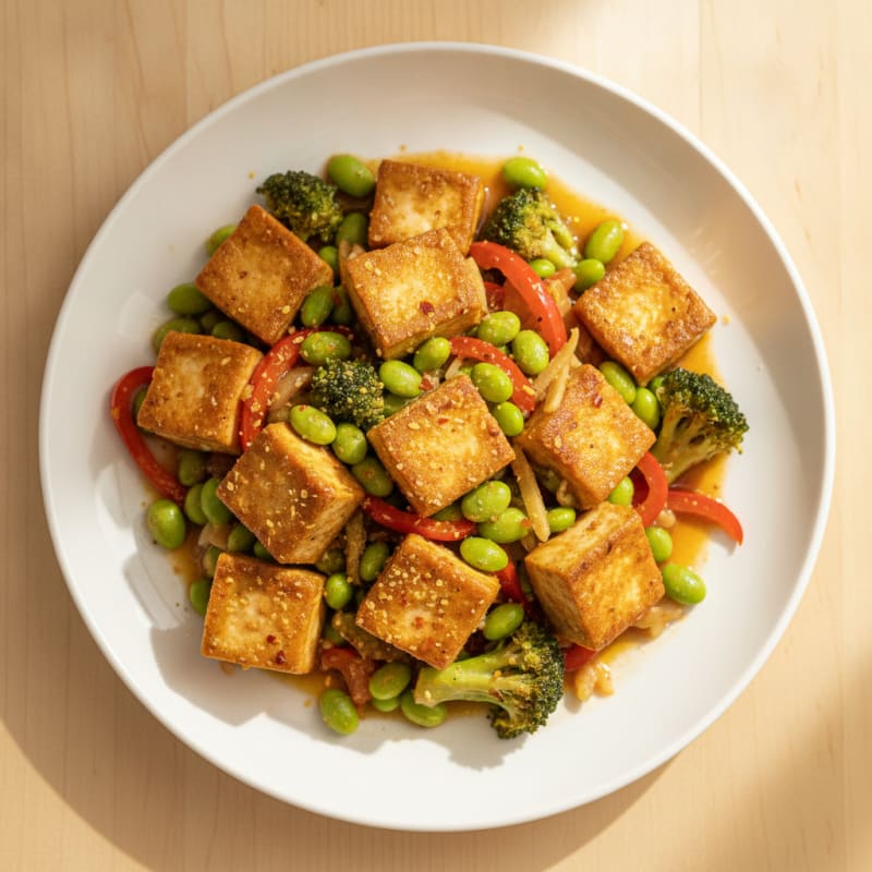 Ginger-Garlic Tofu Stir-Fry