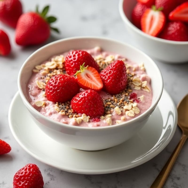 Protein-Packed Strawberry Overnight Oats