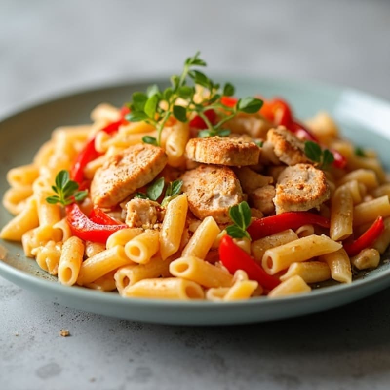 Creamy Cajun Chicken Pasta with Bell Peppers