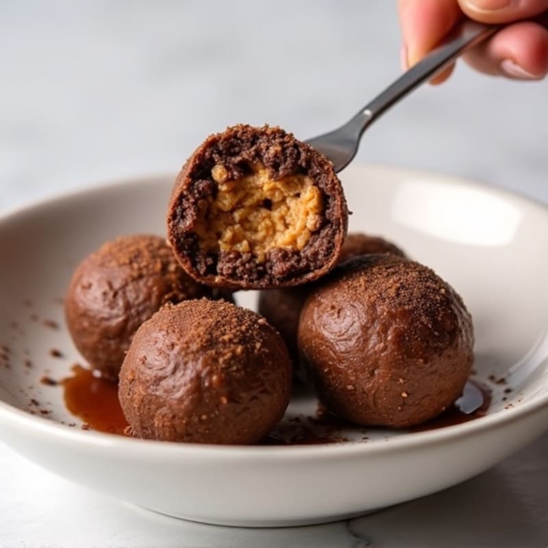 Healthy No-Bake Fudgy Chocolate Protein Bites