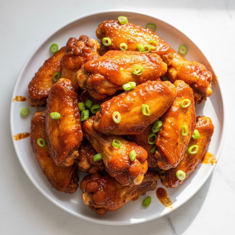 Spicy BBQ Glazed Chicken Wings