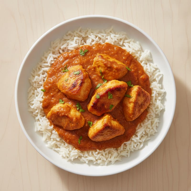 Spiced Butter Chicken with Basmati Rice
