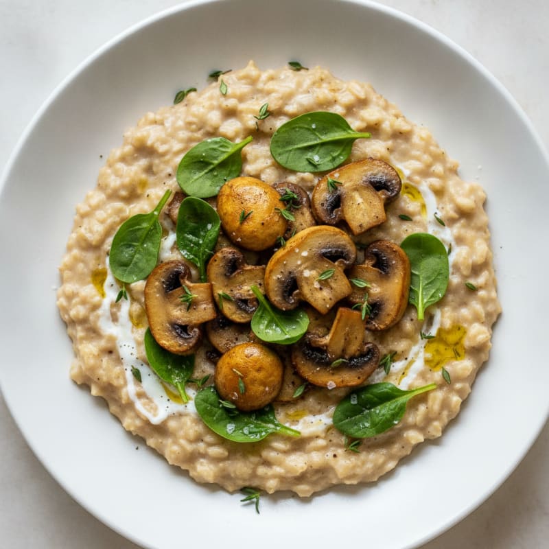Savory Mushroom and Herb Porridge