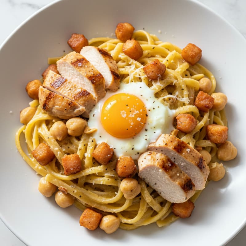 Classic Carbonara with Pancetta and Egg