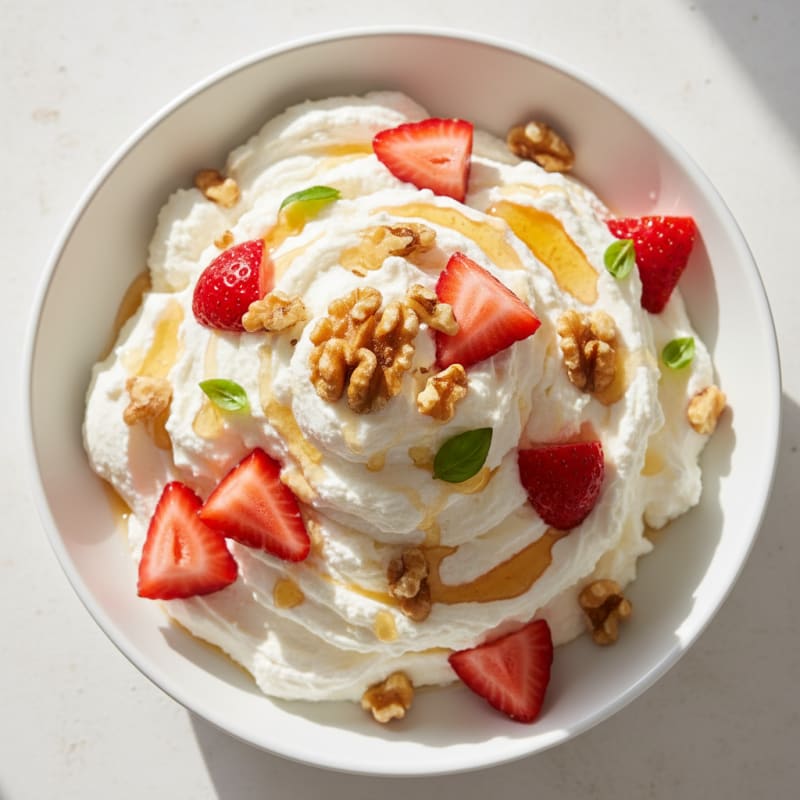 Creamy Greek Yogurt Protein Mousse with Berries