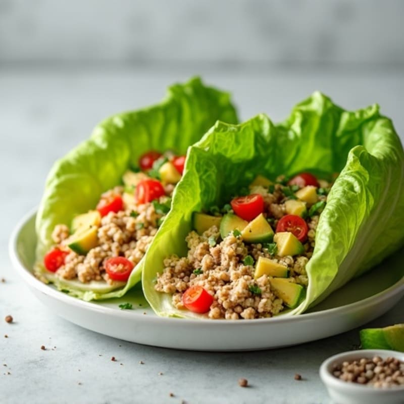 Creamy Avocado Turkey Lettuce Wrap