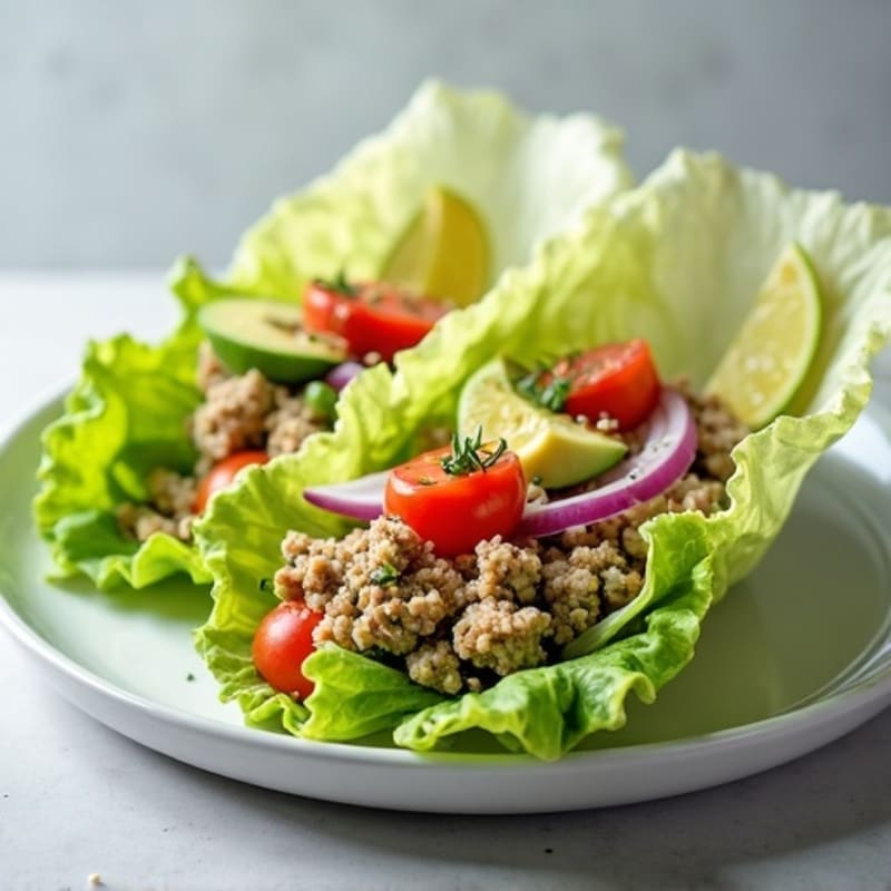 Creamy Avocado Turkey Lettuce Wrap