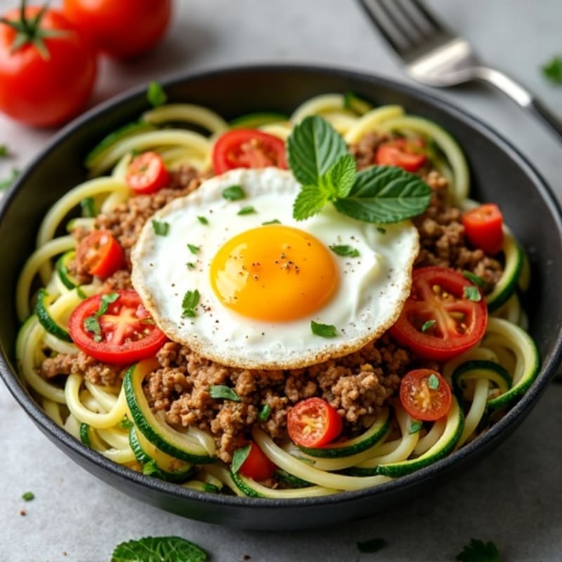 Protein-Packed Turkey and Zucchini Noodle Skillet