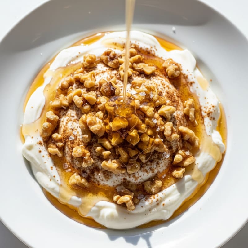 Greek Yogurt with Honey and Walnuts