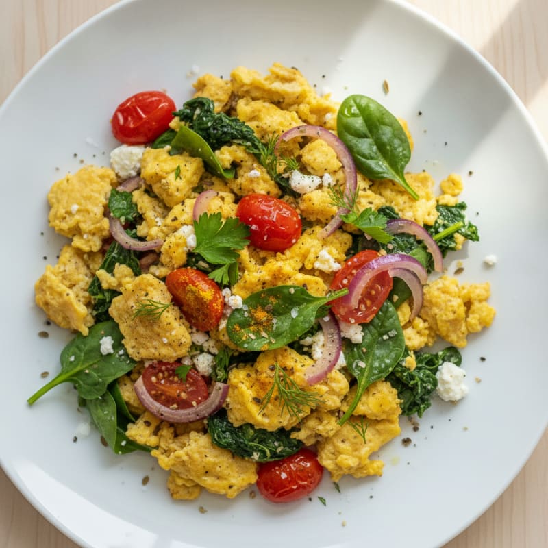 Mediterranean Herb Egg Scramble