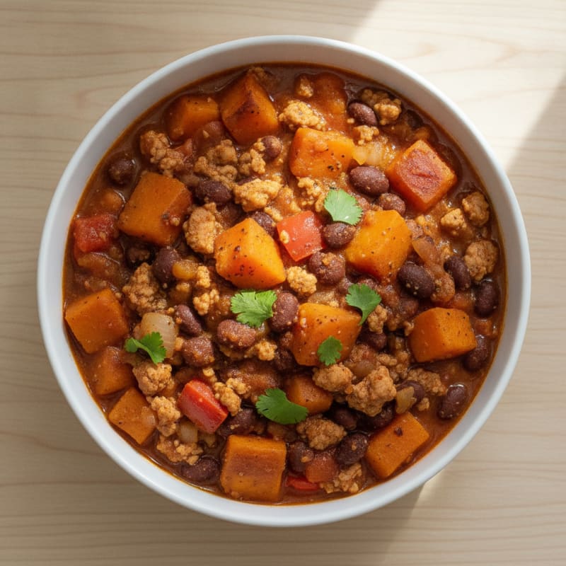 Sweet Potato and Black Bean Chili