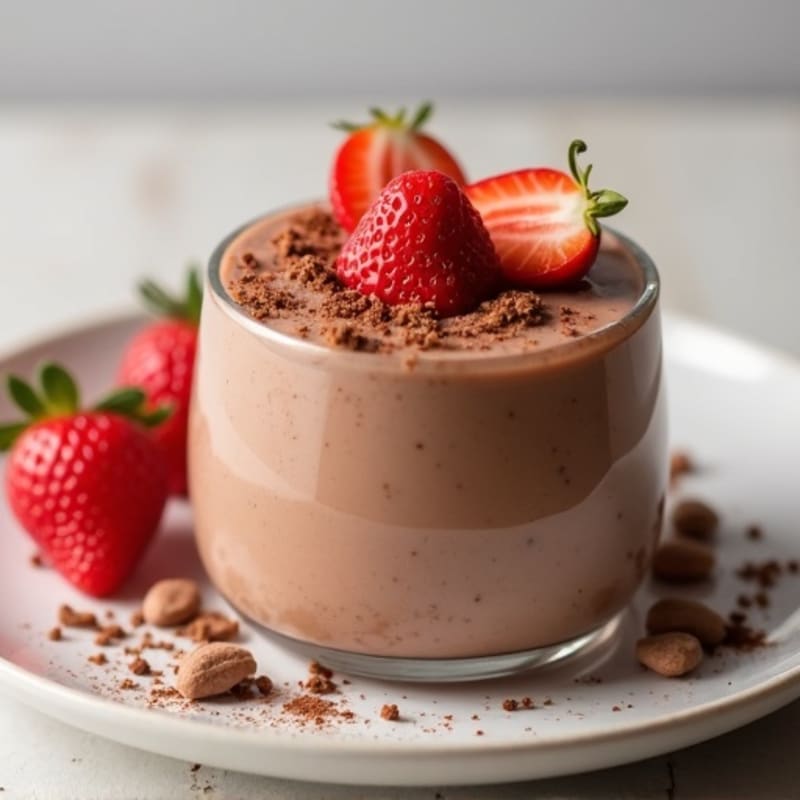 Creamy Vegan Protein Pudding with Pea Protein and Cocoa