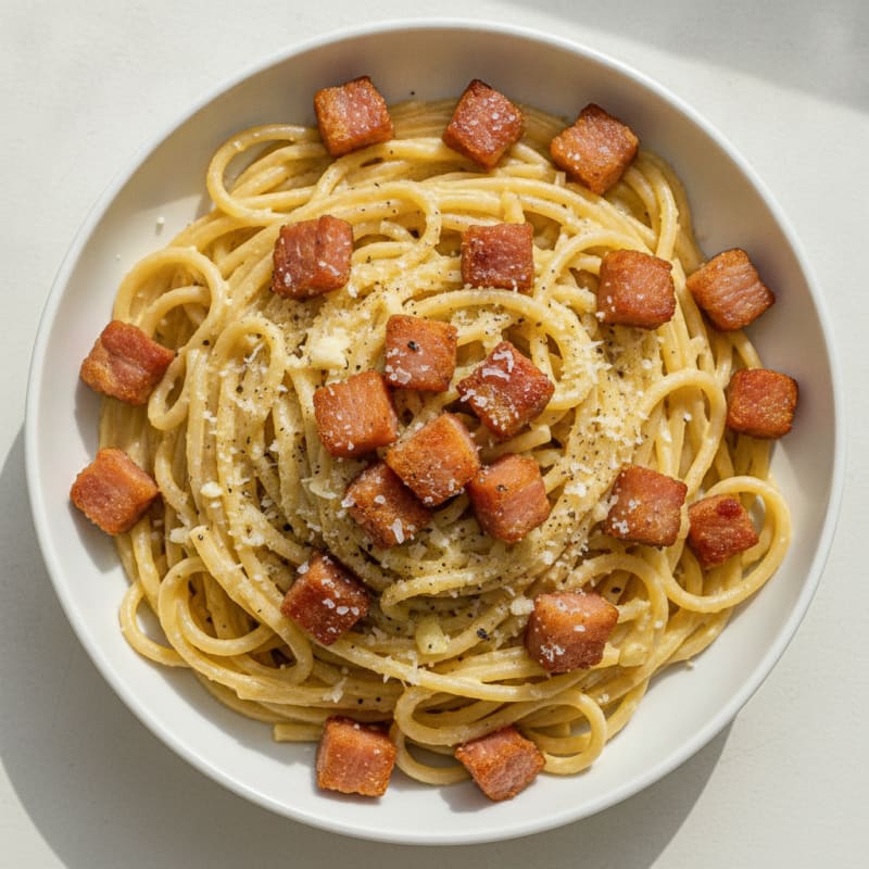 Classic Carbonara with Crispy Pancetta