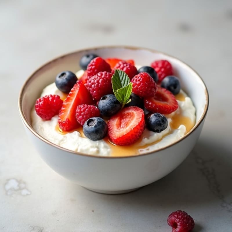 Creamy Cottage Cheese with Fresh Berries