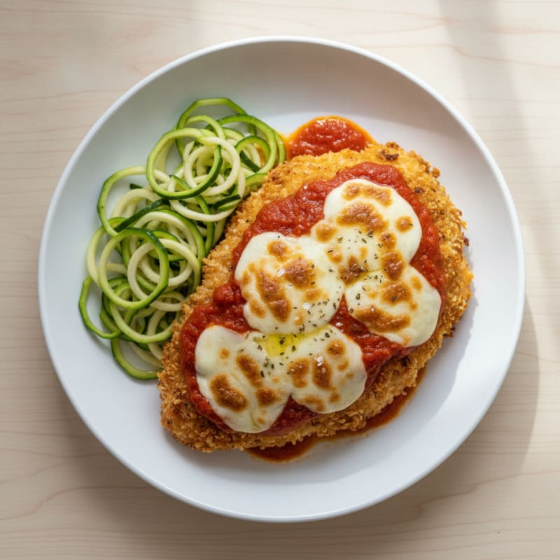 Crispy Chicken Parmesan with Marinara
