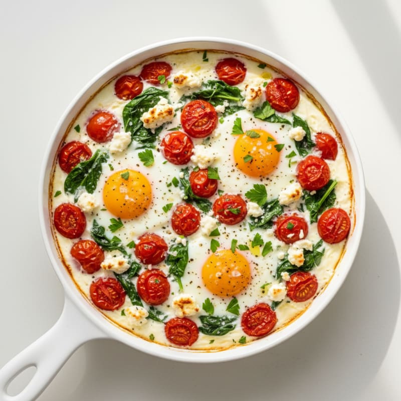 Baked Eggs with Roasted Tomatoes