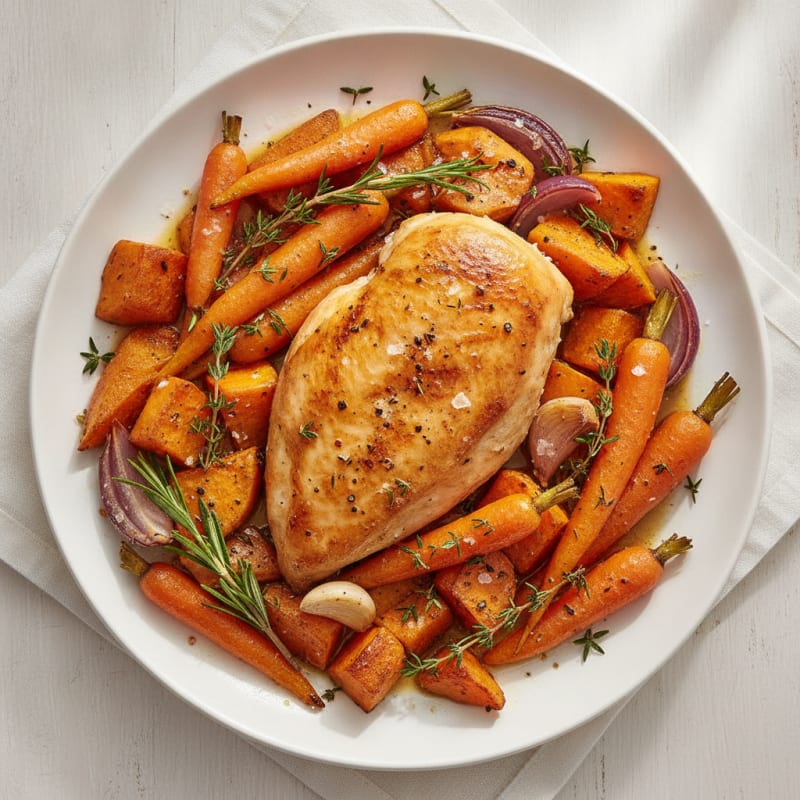Herb-Roasted Chicken with Root Vegetables