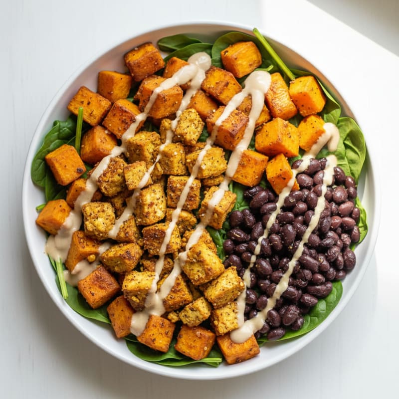 Roasted Sweet Potato and Black Bean Bowl