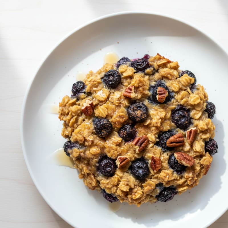 Blueberry Pecan Baked Oatmeal