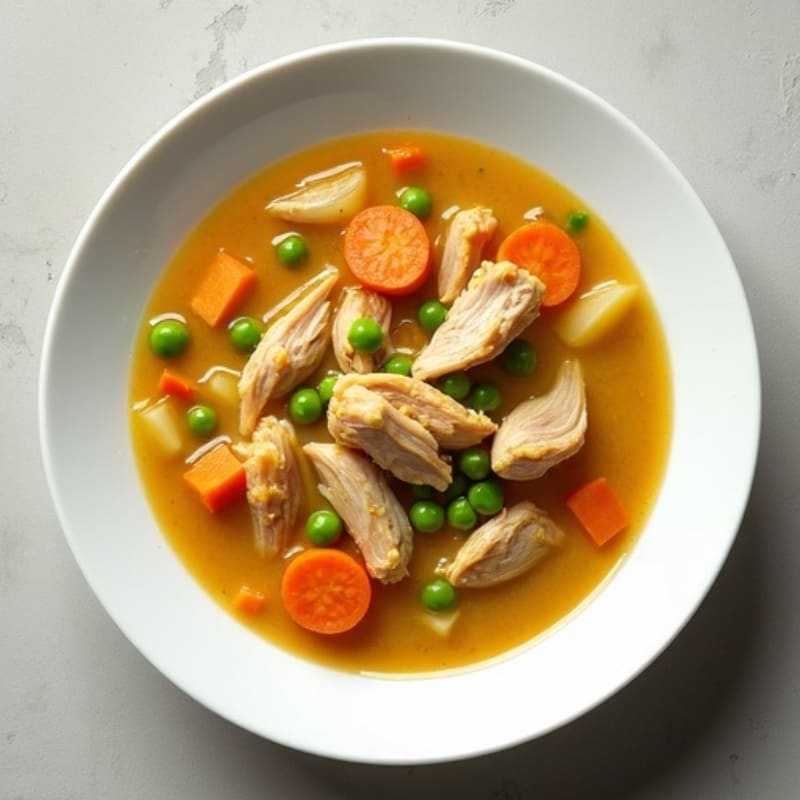 Creamy Slow Cooker Canned Chicken and Vegetable Soup