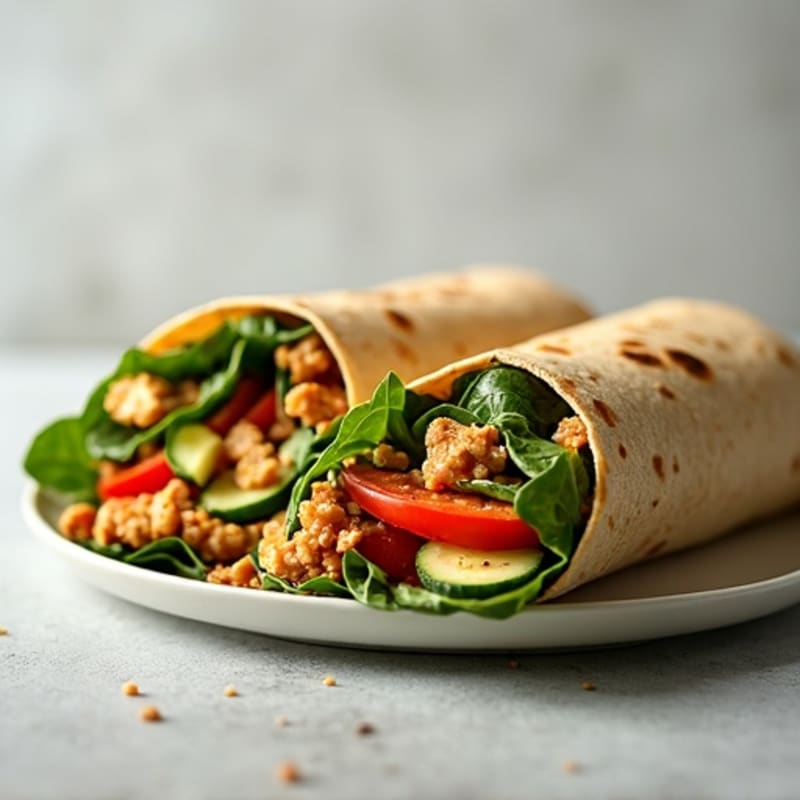 Fresh Veggie Hummus Wrap