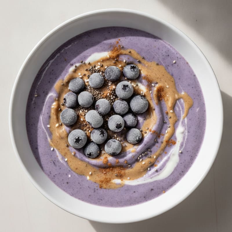 Blueberry Almond Protein Smoothie