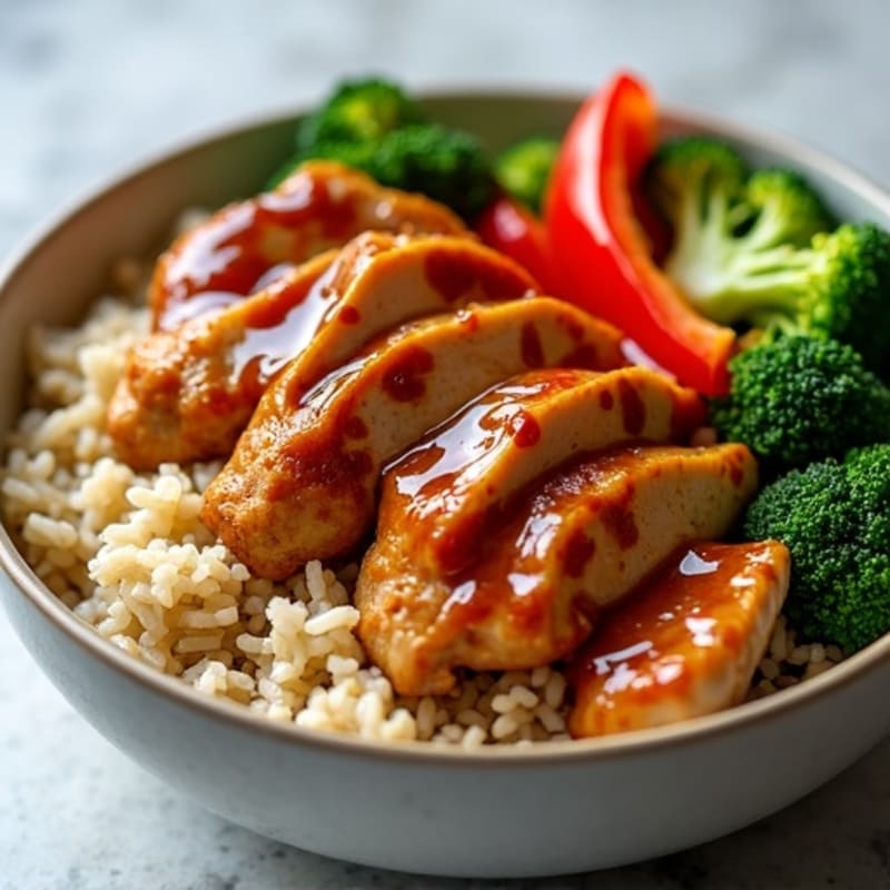 Sticky Ginger-Garlic Teriyaki Chicken Bowl