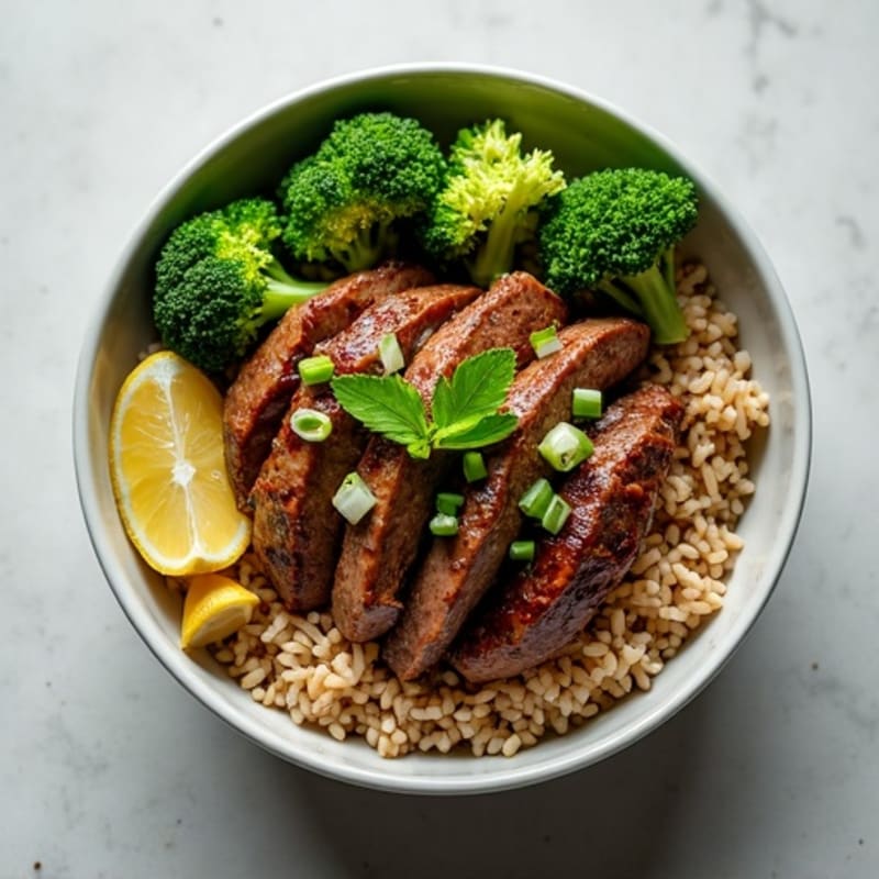 Ginger-Garlic Beef and Broccoli Rice Bowl