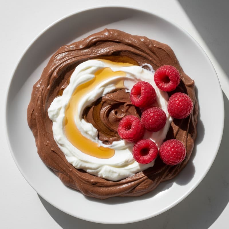 Silky Chocolate Protein Pudding with Greek Yogurt