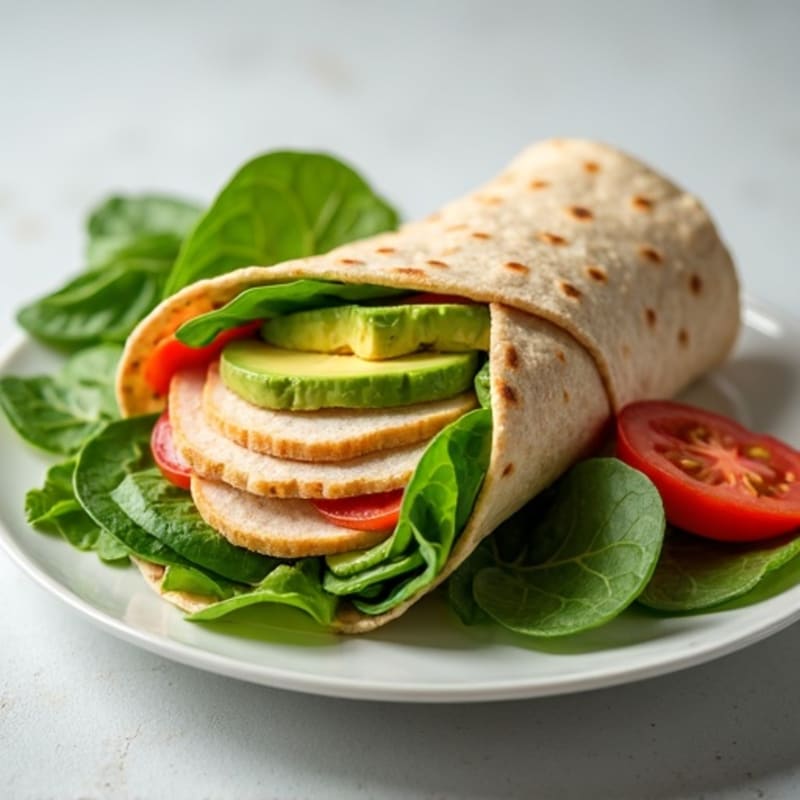 Lean Turkey and Creamy Avocado Wrap