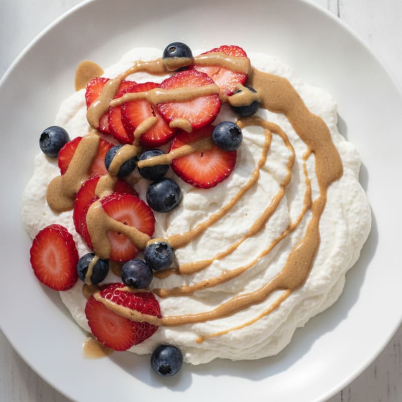 Silky Greek Yogurt Protein Mousse with Berries