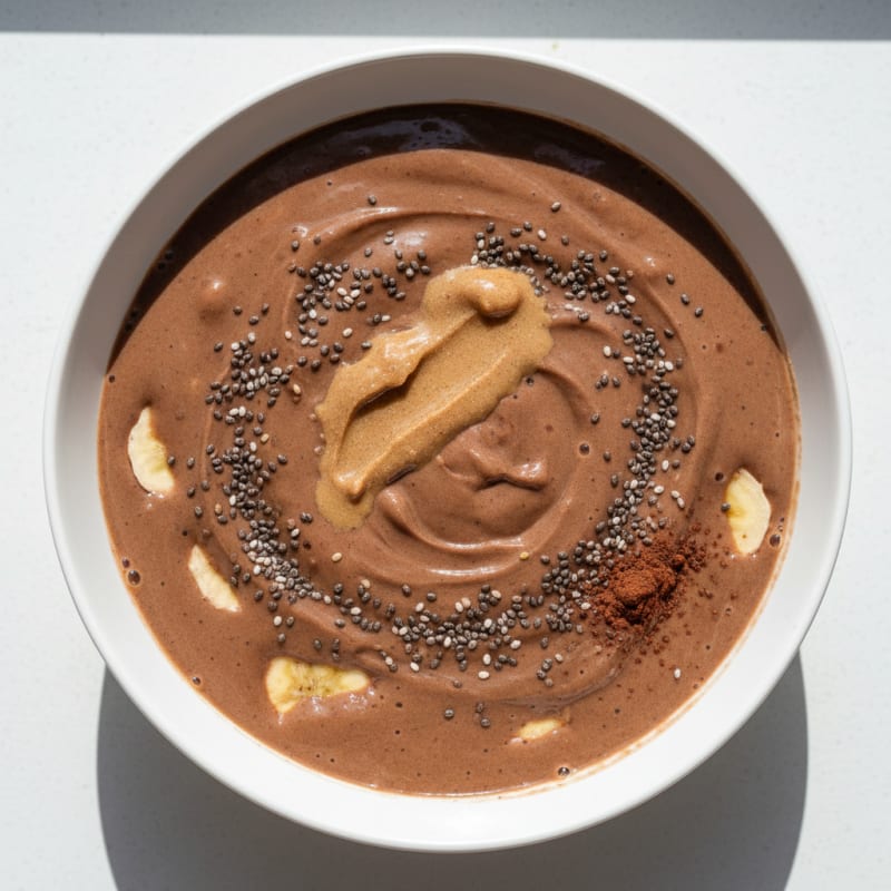 Chocolate Protein Shake with Chia Seeds