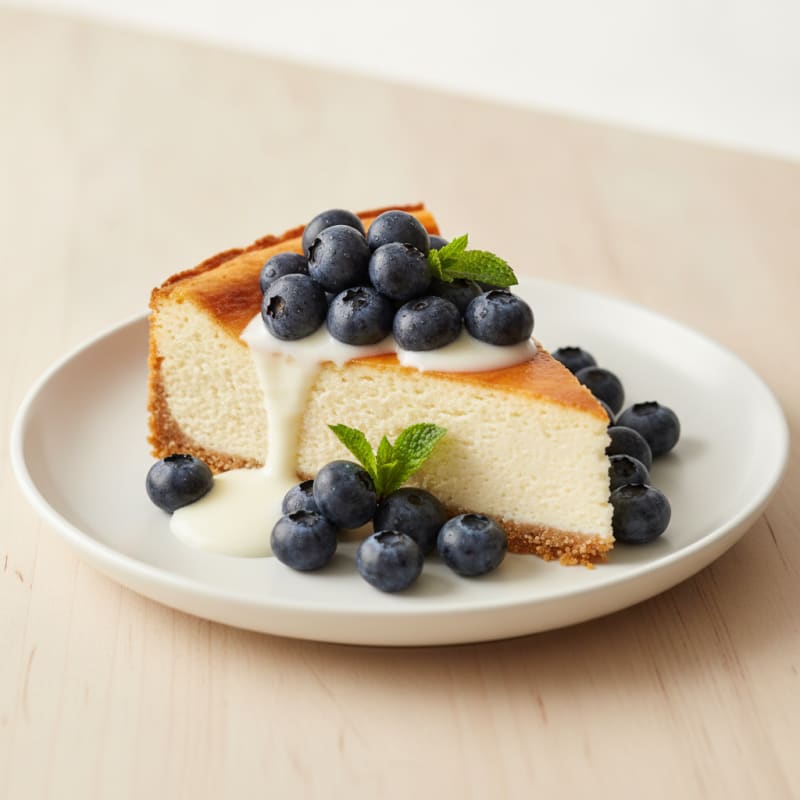 Creamy Greek Yogurt Protein Cheesecake