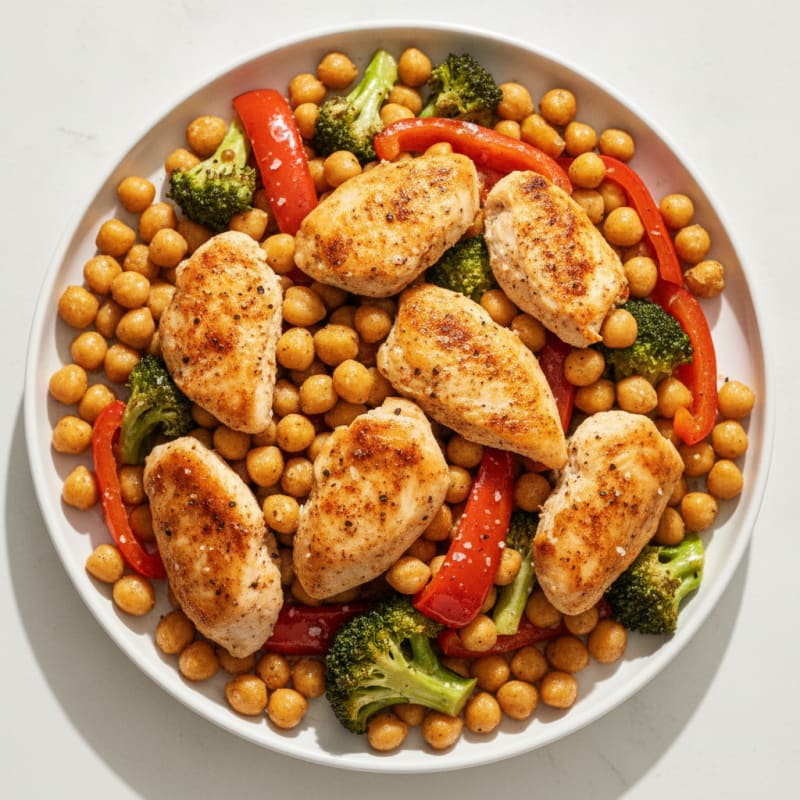 Roasted Garbanzo Bean and Vegetable Medley