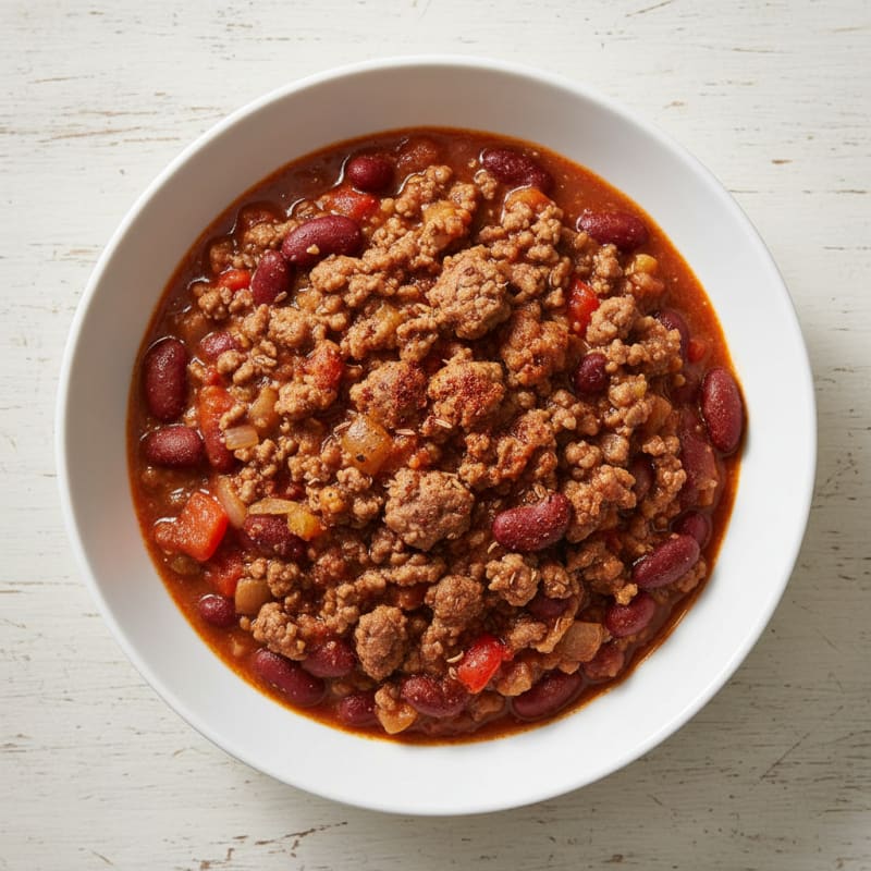 Smoky Ground Beef and Bean Chili