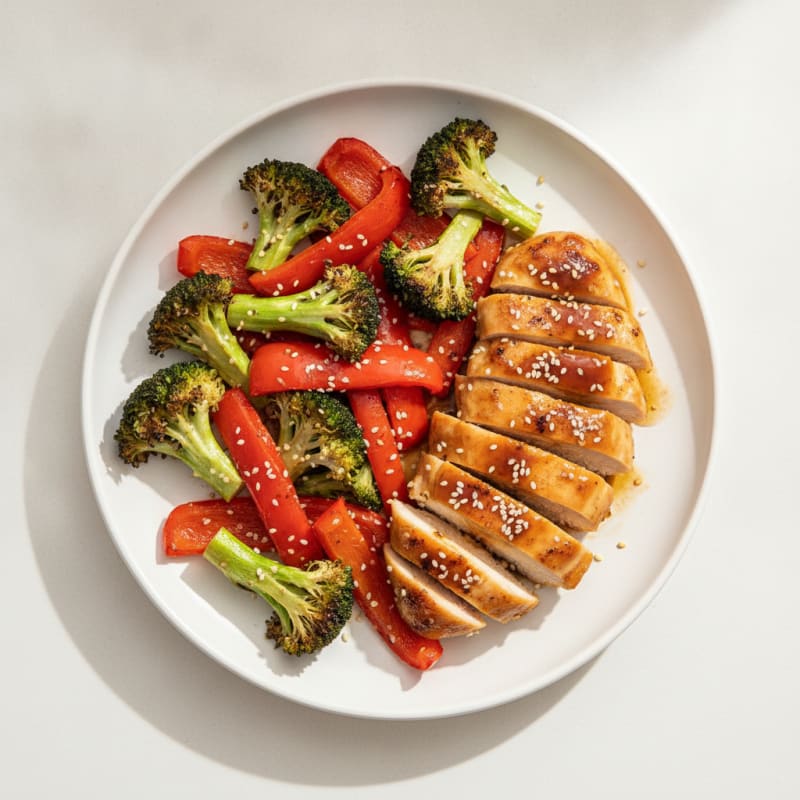Teriyaki Chicken with Roasted Vegetables