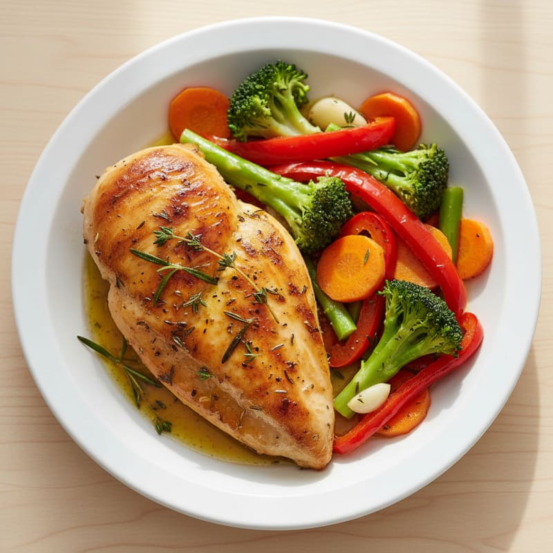 Garlic Herb Roasted Chicken with Vegetables