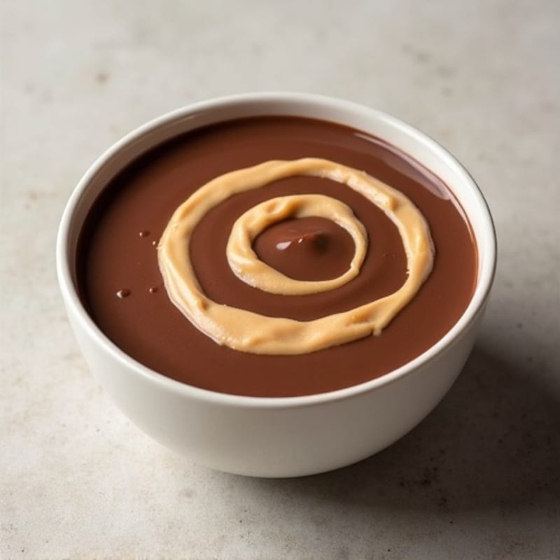 Silky Chocolate Protein Pudding with Peanut Butter Swirl